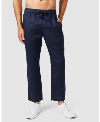 Vacay Swimwear - Linen Pants Navy - Pants (Navy Blue) Linen Pants Navy