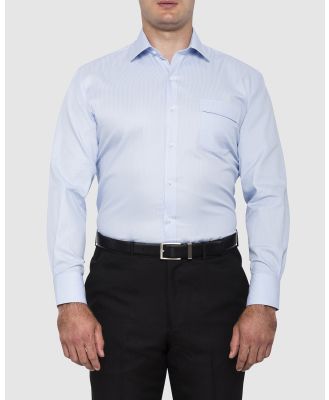 Van Heusen - Classic Relaxed Fit Shirt Dobby Stripe - Shirts & Polos (SKY BLUE) Classic Relaxed Fit Shirt Dobby Stripe