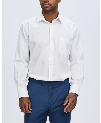 Van Heusen - Classic Relaxed Fit Shirt Dobby Stripe - Shirts & Polos (WHITE) Classic Relaxed Fit Shirt Dobby Stripe