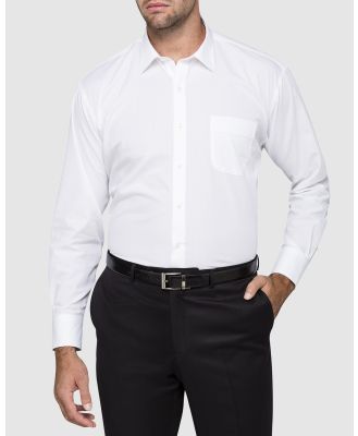 Van Heusen - Classic Relaxed Fit Shirt Herringbone - Shirts & Polos (WHITE) Classic Relaxed Fit Shirt Herringbone