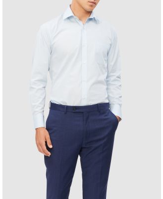 Van Heusen - Classic Relaxed Fit Shirt Solid Colour - Shirts & Polos (BLUE) Classic Relaxed Fit Shirt Solid Colour