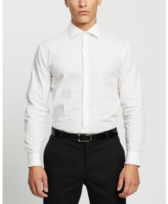 Van Heusen - Slim Fit Solid Shirt - Shirts & Polos (WHITE) Slim Fit Solid Shirt