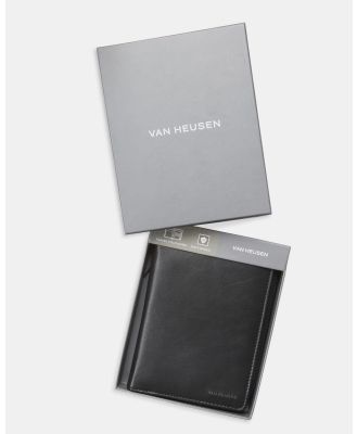 Van Heusen - Zip Travel Folio with Pen - Wallets (BLACK) Zip Travel Folio with Pen