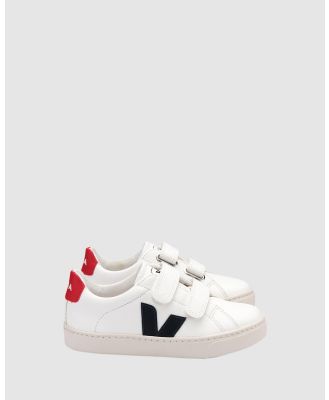 Veja - Esplar Small V II Youth - Sneakers (White/Navy/Red Ii) Esplar Small V II Youth