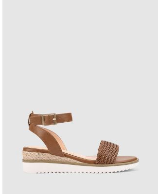 Verali - Frenzy Rope Wedges - Casual Shoes (Tan) Frenzy Rope Wedges