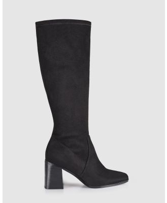 Verali - Linden Tall Boots - Knee-High Boots (Black Micro) Linden Tall Boots