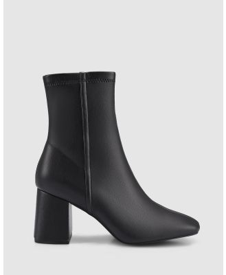 Verali - Lizzo Stretch Ankle Boots - Boots (Black Stretch) Lizzo Stretch Ankle Boots