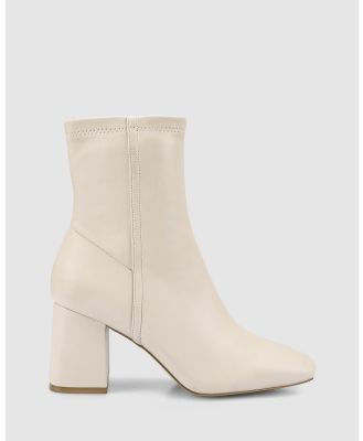 Verali - Lizzo Stretch Ankle Boots - Boots (Bone Stretch) Lizzo Stretch Ankle Boots
