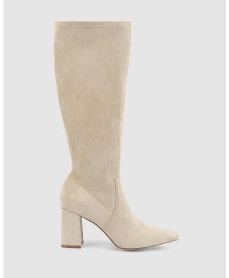 Verali - Manny Tall Boots - Knee-High Boots (Stone  Micro) Manny Tall Boots