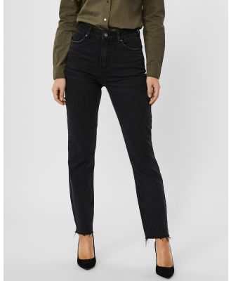 Vero Moda - Brenda Straight Fit Jeans - Tops (Black) Brenda Straight Fit Jeans