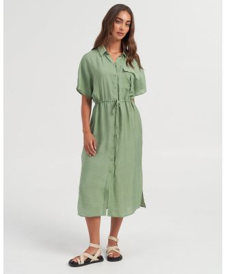 Vero Moda - Iris Midi Shirt Dress - Dresses (Green) Iris Midi Shirt Dress