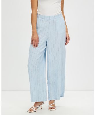 Vero Moda - Mindy Pinstripe Linen Pant - Pants (Brown) Mindy Pinstripe Linen Pant