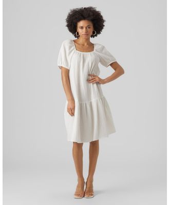 Vero Moda - Natali Nia Knee Dress - Dresses (White) Natali Nia Knee Dress