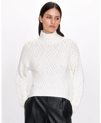 Veronika Maine - Chunky Merino Blend Sweater - Jumpers & Cardigans (101 Winter White) Chunky Merino Blend Sweater