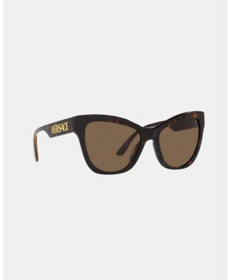 Versace - 0VE4417U - Sunglasses (Dark Brown) 0VE4417U