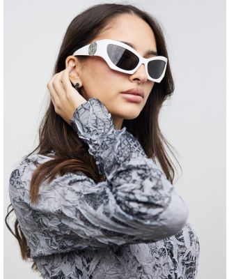 Versace - 0VE4450 - Sunglasses (White) 0VE4450