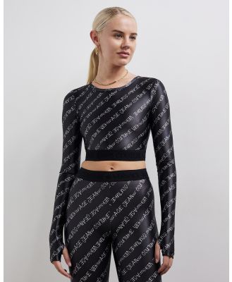 Versace Jeans Couture - Signature Cropped Top - Cropped tops (Black) Signature Cropped Top