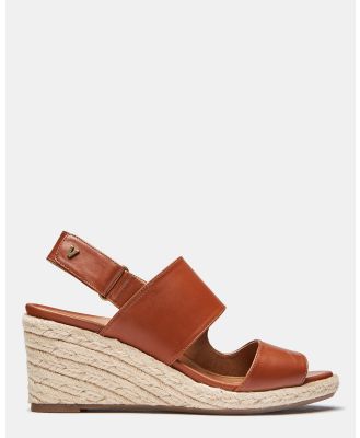 Vionic - Brooke Wedge - Wedges (Cognac) Brooke Wedge