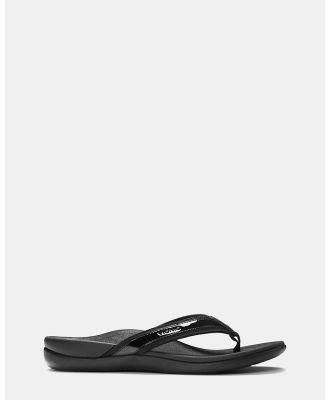 Vionic - Islander Toe Post Sandal - All thongs (Black) Islander Toe Post Sandal