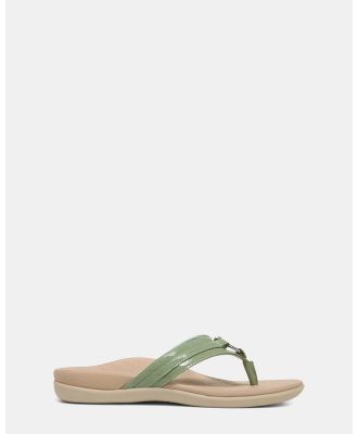 Vionic - Tide Aloe Toe Post Sandals - All thongs (Agave Patent) Tide Aloe Toe Post Sandals