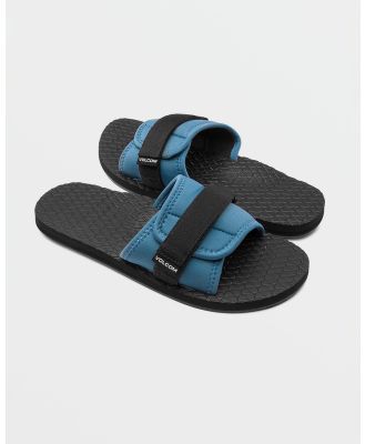 Volcom - Eco Recliner Slides - Sandals (Blue) Eco Recliner Slides