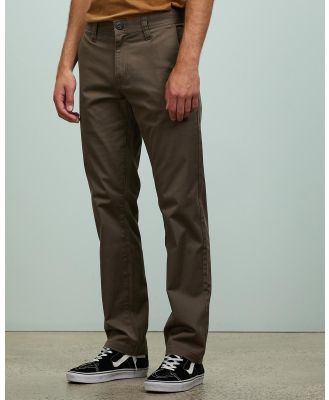 Volcom - Frickin Modern Stretch Pants - Pants (Mushroom) Frickin Modern Stretch Pants
