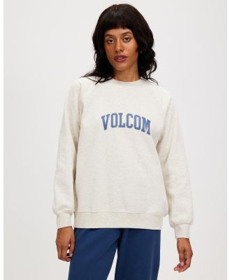 Volcom - Get More Crew Sweater - Sweats (Oat Marle) Get More Crew Sweater