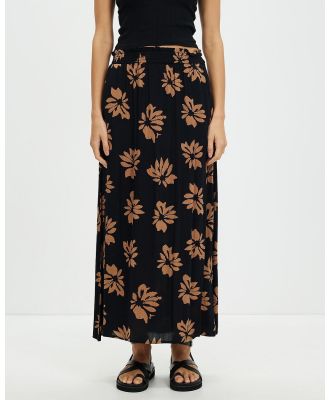 Volcom - Get Wyyld Maxi Skirt - Skirts (Vintage Brown) Get Wyyld Maxi Skirt