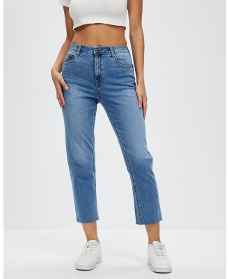 Volcom - Stoned Straight Jeans - Crop (Jasper Blue) Stoned Straight Jeans