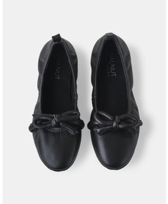 Walnut Melbourne - Anthea Leather Ballet - Ballet Flats (Black) Anthea Leather Ballet