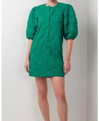 Walnut Melbourne - Corfu Lace Dress - Printed Dresses (Green) Corfu Lace Dress
