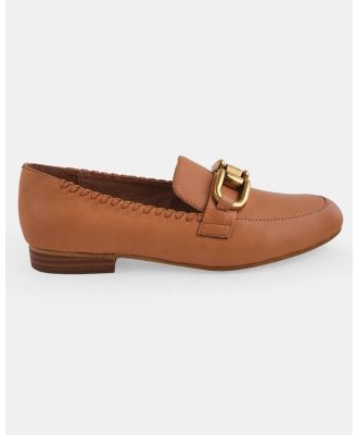 Walnut Melbourne - Thea Leather Loafer - Flats (Coconut Tan) Thea Leather Loafer