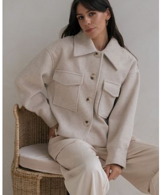 Walnut Melbourne - Tuscany Jacket - Coats & Jackets (Oatmeal) Tuscany Jacket