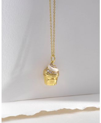 Wanderlust + Co - Cafe W+Co Sundae Cup Gold Necklace - Jewellery (Gold) Cafe W+Co Sundae Cup Gold Necklace
