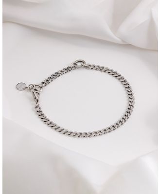 Wanderlust + Co - Chunky Curb Silver Chain Bracelet - Jewellery (Silver) Chunky Curb Silver Chain Bracelet