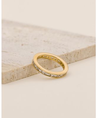 Wanderlust + Co - Classic Baguette 14K Gold Vermeil Ring - Jewellery (Gold) Classic Baguette 14K Gold Vermeil Ring