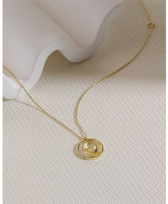 Wanderlust + Co - Constellation Pearl Gold Necklace - Jewellery (Gold) Constellation Pearl Gold Necklace