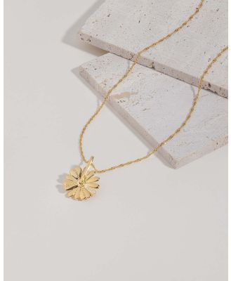 Wanderlust + Co - Daisy Spinning Gold Necklace - Jewellery (Gold) Daisy Spinning Gold Necklace