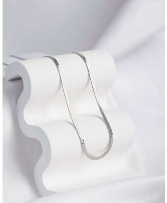Wanderlust + Co - Edie Snake Chain Silver Necklace - Jewellery (Silver) Edie Snake Chain Silver Necklace