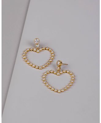 Wanderlust + Co - Heart XL 14K Gold Vermeil Earrings - Jewellery (Gold) Heart XL 14K Gold Vermeil Earrings
