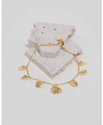 Wanderlust + Co - In Bloom Tulips Gold Bracelet - Jewellery (Gold) In Bloom Tulips Gold Bracelet