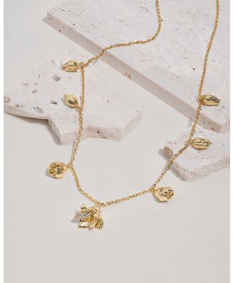 Wanderlust + Co - In Bloom Tulips Gold Necklace - Jewellery (Gold) In Bloom Tulips Gold Necklace
