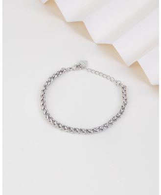 Wanderlust + Co - Riley Rope Chain Silver Bracelet - Jewellery (Silver) Riley Rope Chain Silver Bracelet