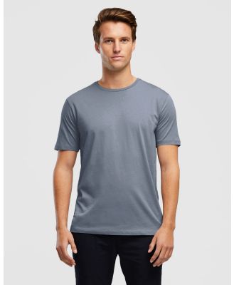 Wayver - The Essential Crew Tee - Short Sleeve T-Shirts (Desert Blue) The Essential Crew Tee