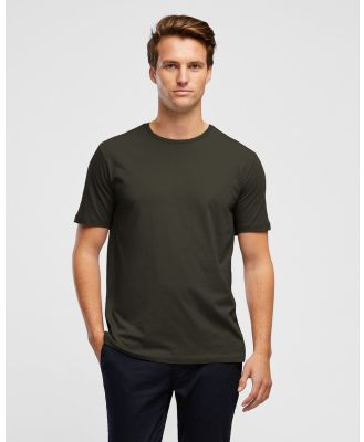 Wayver - The Essential Crew Tee - Short Sleeve T-Shirts (Hunter Green) The Essential Crew Tee