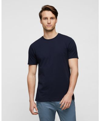 Wayver - The Essential Crew Tee - Short Sleeve T-Shirts (Navy) The Essential Crew Tee