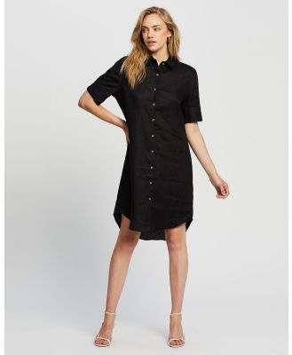 White By FTL - Hettie Shirt Dress - Dresses (Black) Hettie Shirt Dress