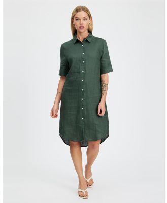 White By FTL - Hettie Shirt Dress - Dresses (Forest) Hettie Shirt Dress