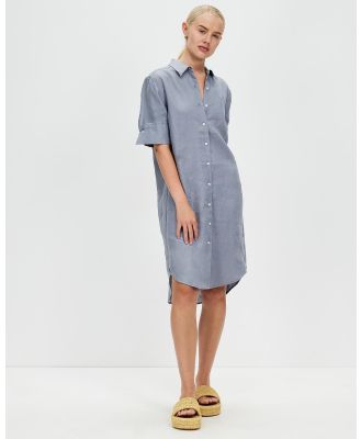 White By FTL - Hettie Shirt Dress - Dresses (Slate) Hettie Shirt Dress