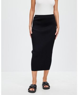 White By FTL - New Skyla Knit Skirt - Skirts (Black) New Skyla Knit Skirt